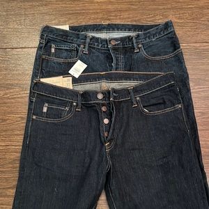 Vintage Abercrombie & Fitch jeans -1 worn once, 1 NWT Great Back to School Value